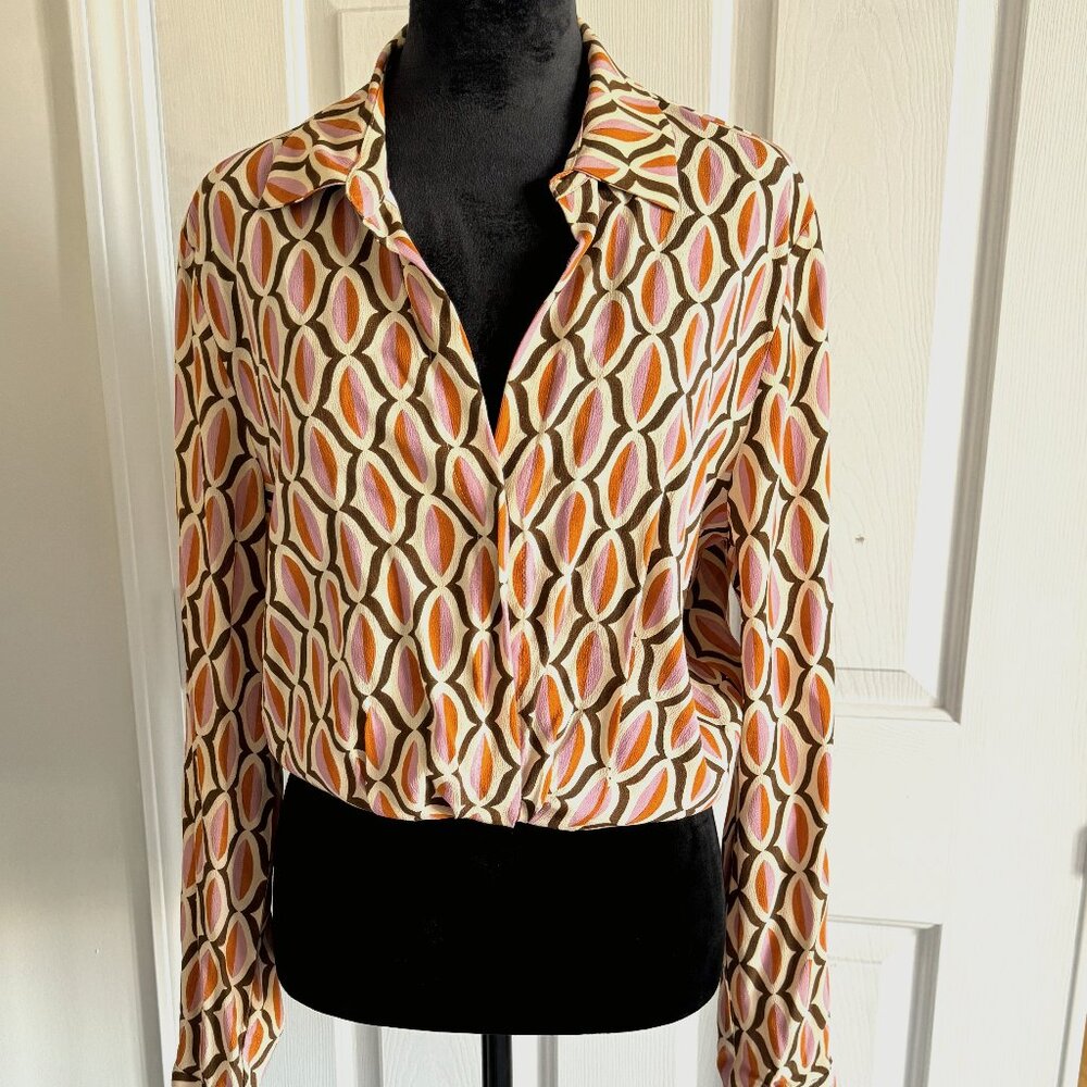 Velvet By Graham & Spencer Women's Retro Long Sleeve - Size M